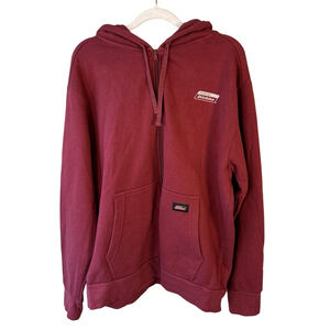 Dickies Full Zip Fleece Hoodie Jacket Worn in Size M Casual Streetwear Workwear